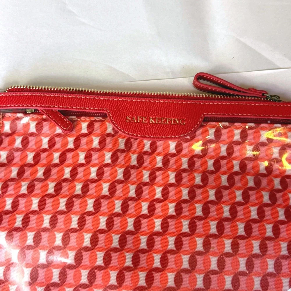 Safe Keeping Travel Pouch Set 2pc Bag‎ Red 11x7